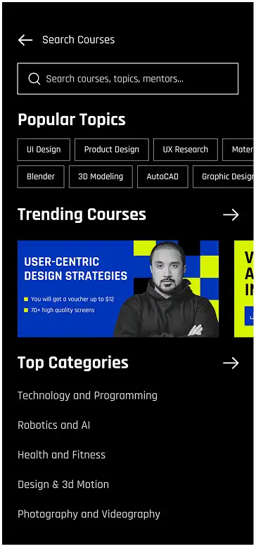 portfolio-mobile-ui